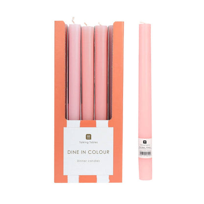 Pink Dinner Candles