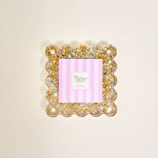 Little Moments Acrylic Picture Frame–Gold Glitter