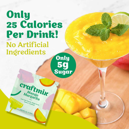Craftmix - Mango Margarita Cocktail / Mocktail Mixer - 24ct Caddy