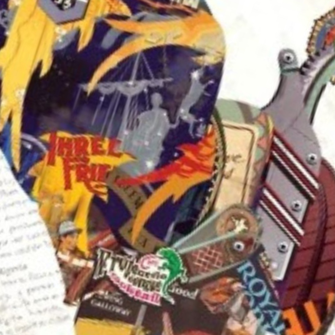 Arte de collage 3D | Bota y espuela (81 cm x 61 cm)