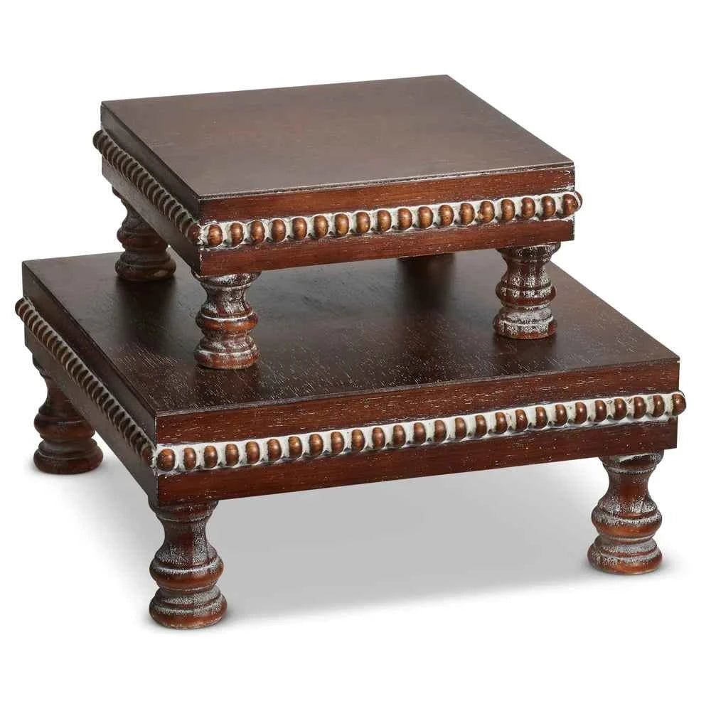 14.5" Footed Risers Set of 2