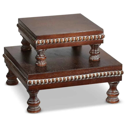 14.5" Footed Risers Set of 2