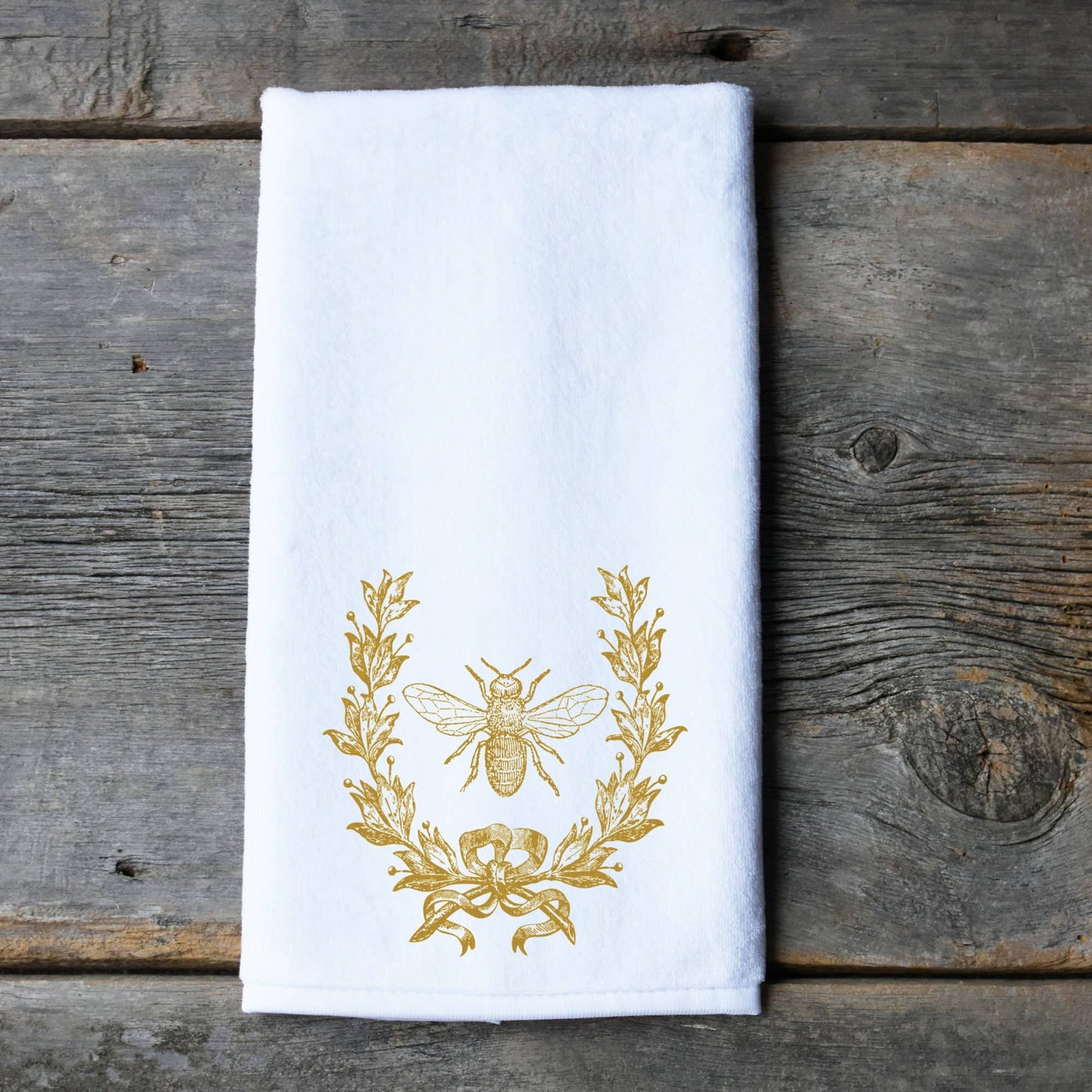 Gold Bee & Crest, French Inspired Luxury Towels, 3 Sizes