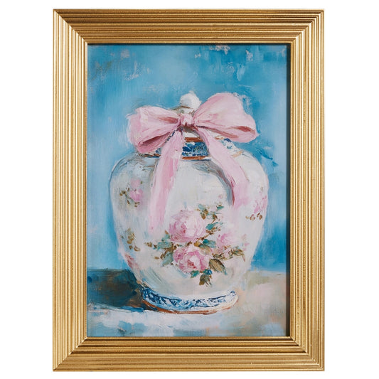 Rose Ginger Jar Framed Wall Art