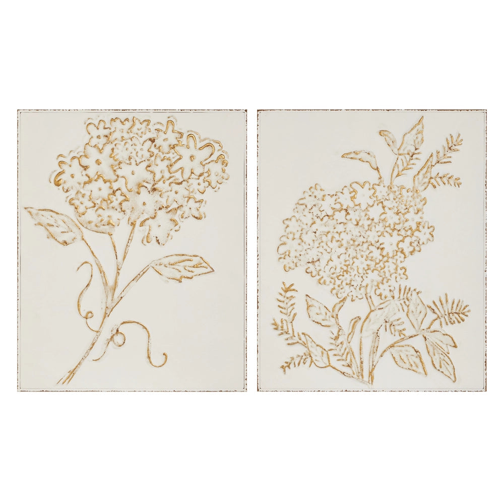 Hydrangea Stem Stamped Metal Wall Art - sold separately