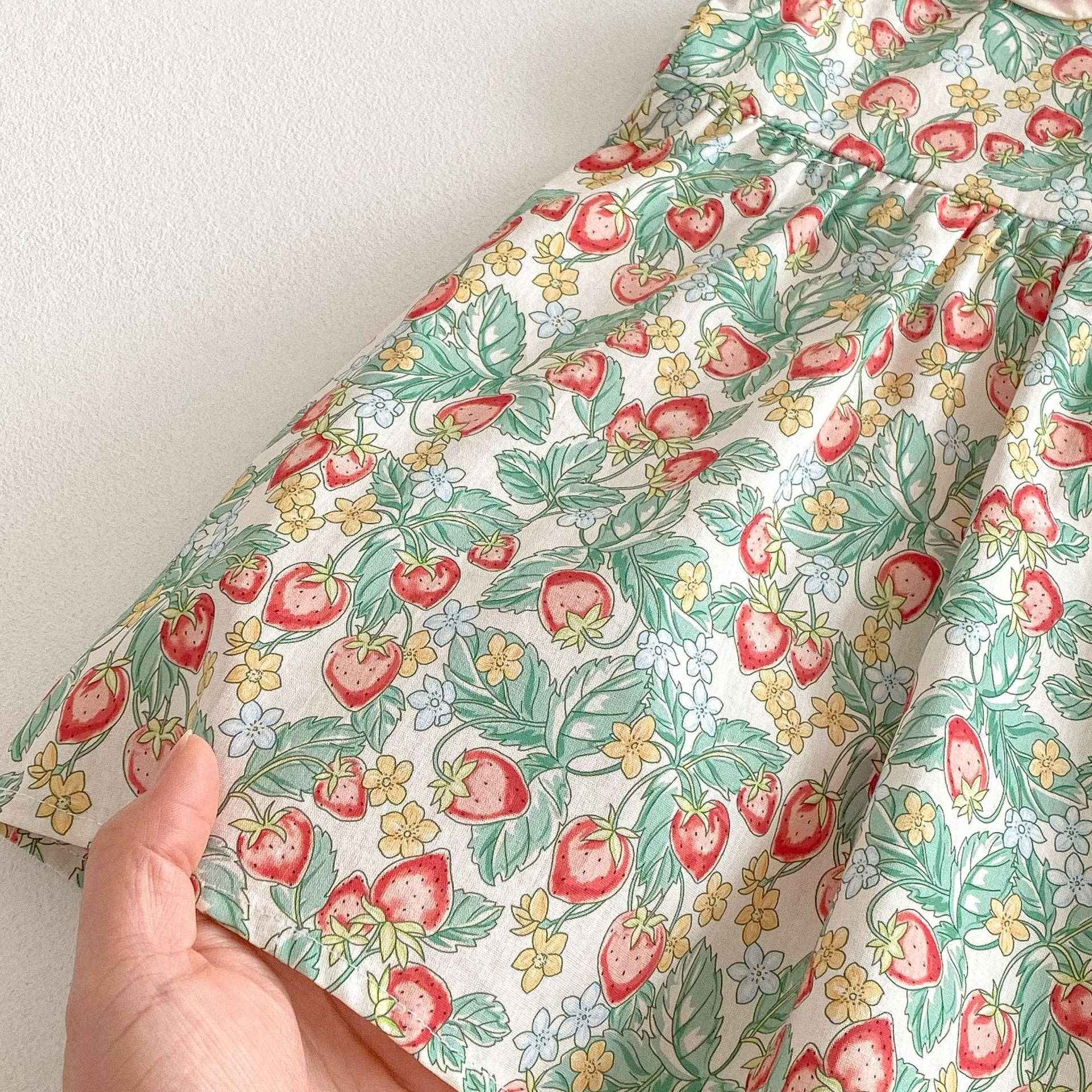 Baby & Kids Strawberry Princess Sundress: Green / 2-3T