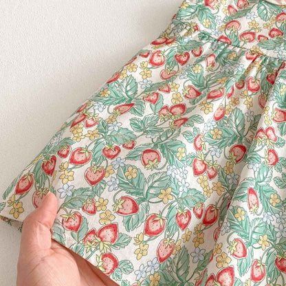 Baby & Kids Strawberry Princess Sundress: Green / 2-3T