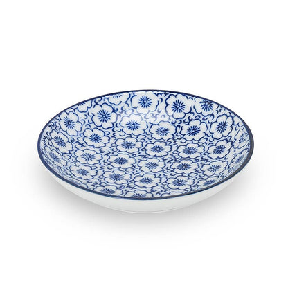 Blu/White Rd Shallow Dish-Assorted-sold separately