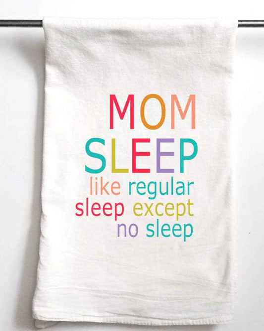 Aspen Lane - Funny towel Mom Sleep Colorful funny gift towel