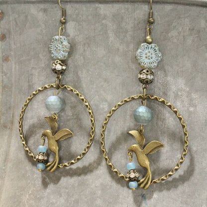 Soaring Bird Dangle Earrings