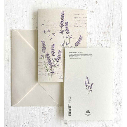 Lavendar Italian 4X6" Boxed Note Card Set-8/8-NEW