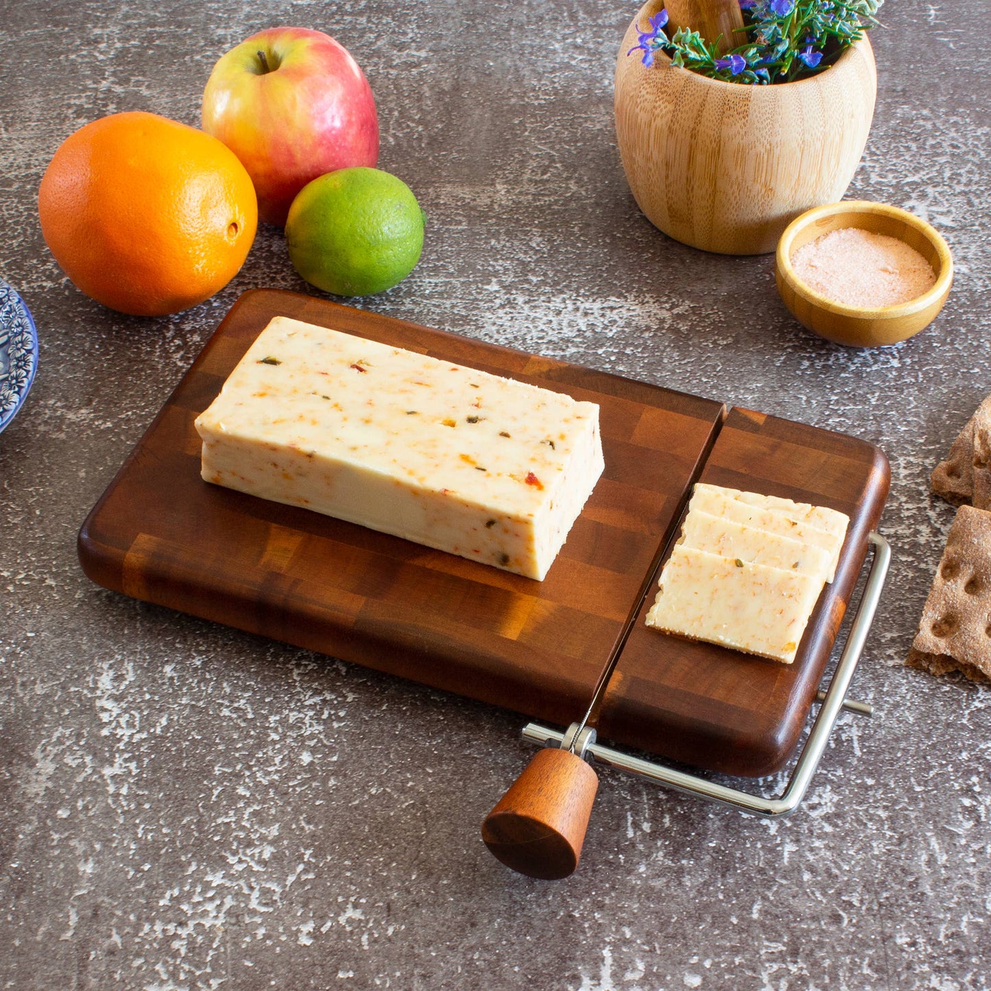 Rock & Branch® Acacia Charcuterie Board with Cheese Slicer