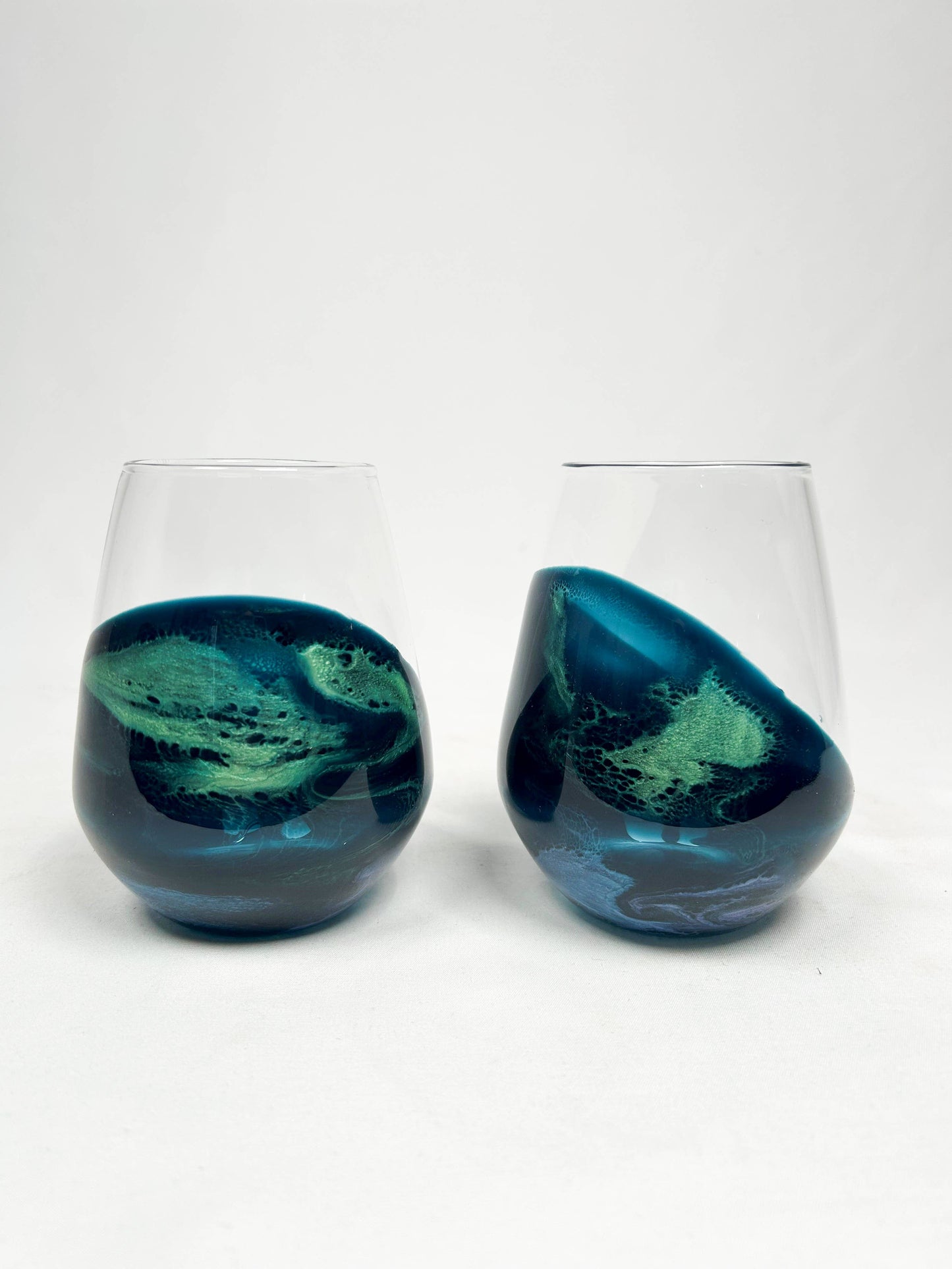 Resin Accented Wine and Entertaining Glasses Set - 2