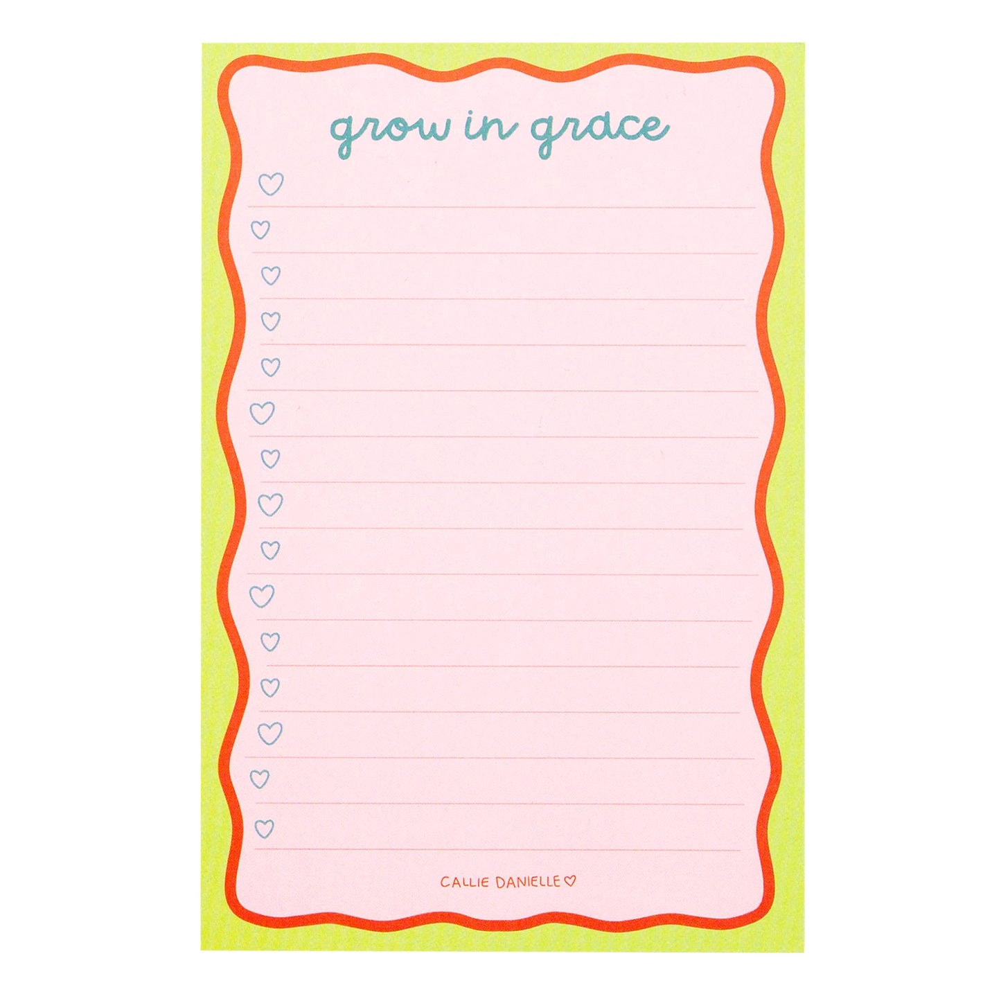 Grow In Grace 4x6 Notepad