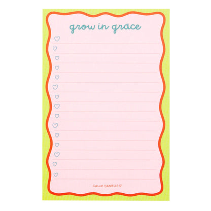 Grow In Grace 4x6 Notepad