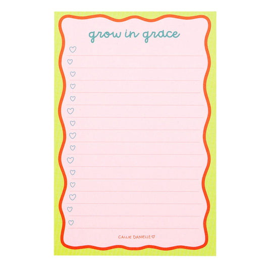 Grow In Grace 4x6 Notepad
