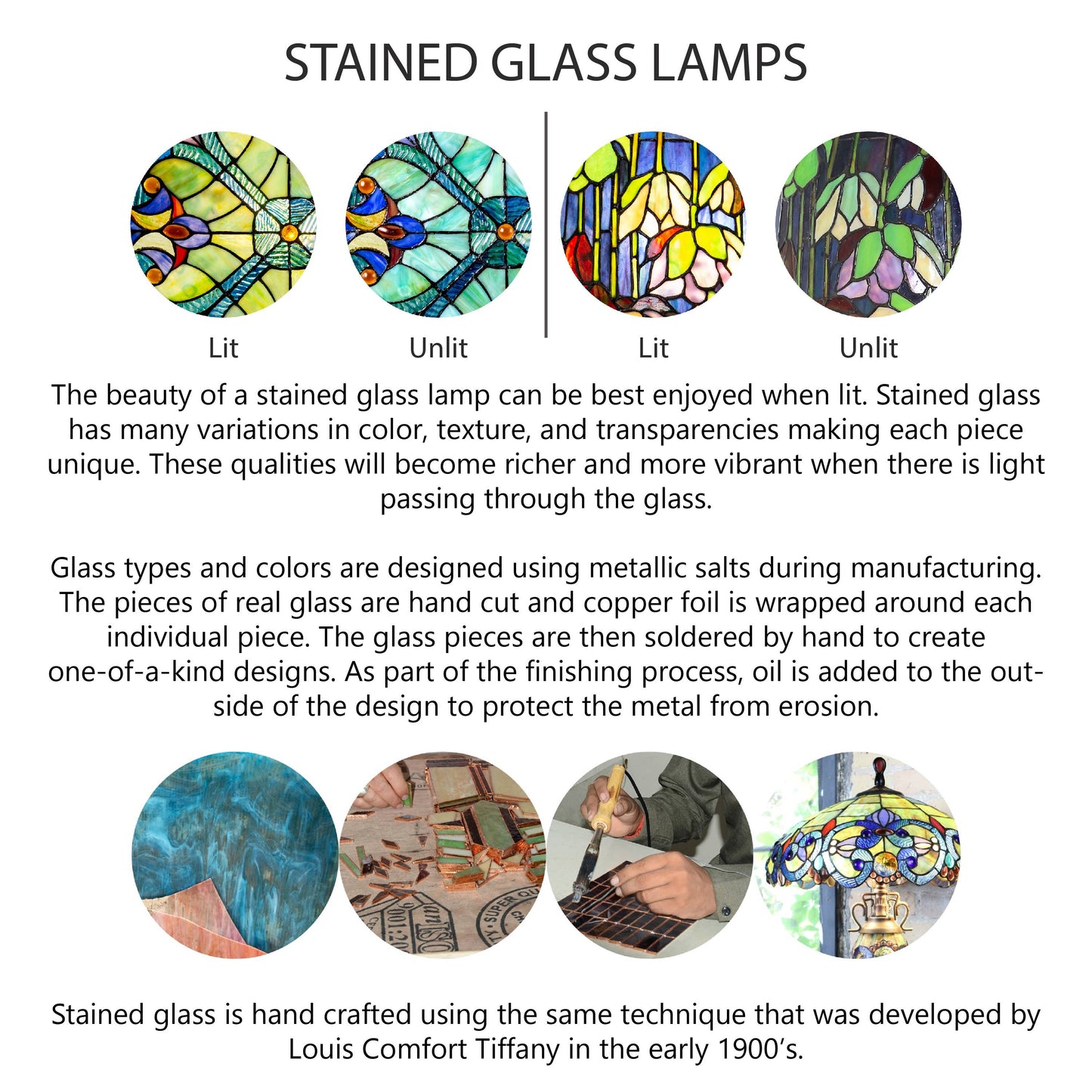 23.75"H Triple-Lit Stained Glass Cardinal Table Lamp
