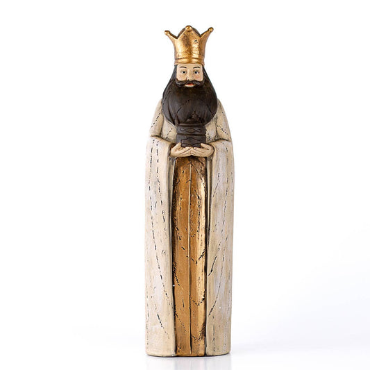 Balthasar Wise man -Antique White/Gold   3x11.25