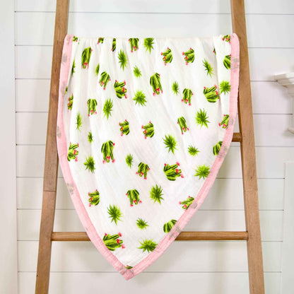 LollyBanks - Stuck On You  - Bamboo Succulent Baby Toddler Blanket