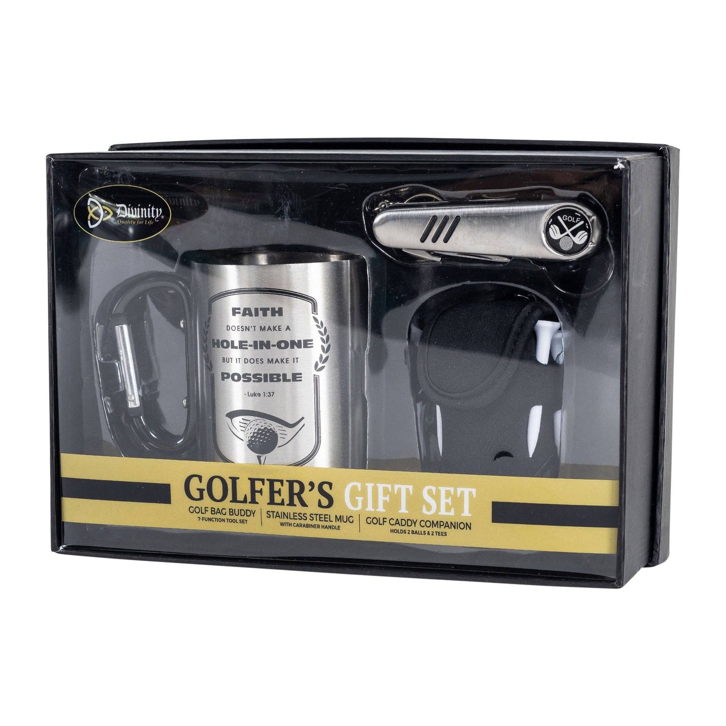 Divinity Boutique - Golfers Gift Set: Faith - Luke 1:37