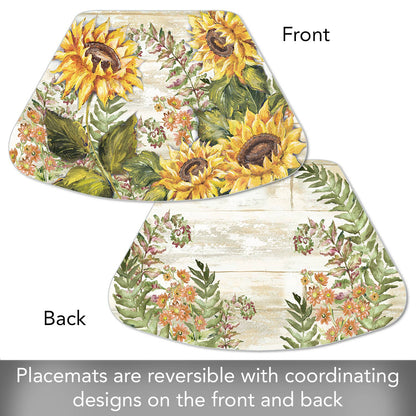 Sunflower Wedge Reversible Flexible Placemat