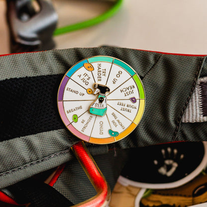 Beta Wheel Enamel Pin