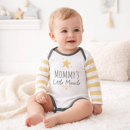 Mother’s & Father’s Day Baby Bodysuits |100% Cotton Rib: Daddy's MVP / 3-6M