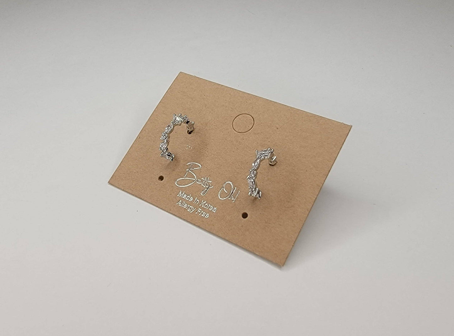 Cubic Zircornia Hoop Earring