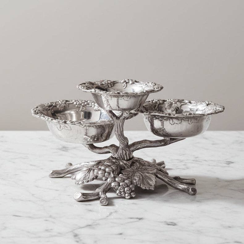 Grape 3-Tiered Bowl