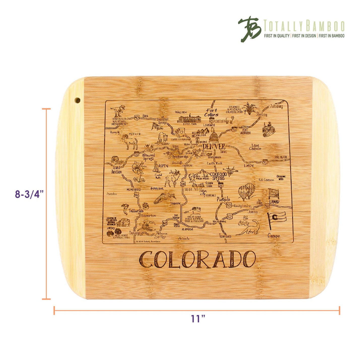 A Slice of Life Colorado Cutting & Charcuterie Board