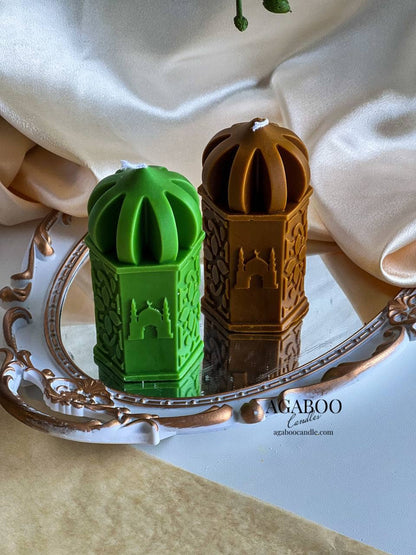 Castle Cylindrical Candle 2x4.5in - Religion - Shaped