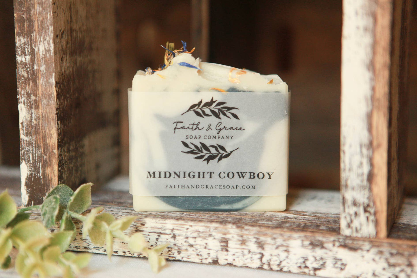 Midnight Cowboy Artisan Soap, Luxury Shea Butter Soap, 4+ oz