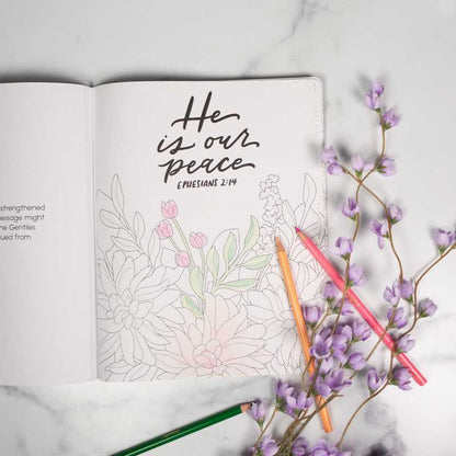 Scriptures and Florals Coloring Book by Allison  Loveall