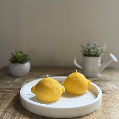 Lemon Candle, Lemon Scented Soy Wax Candle