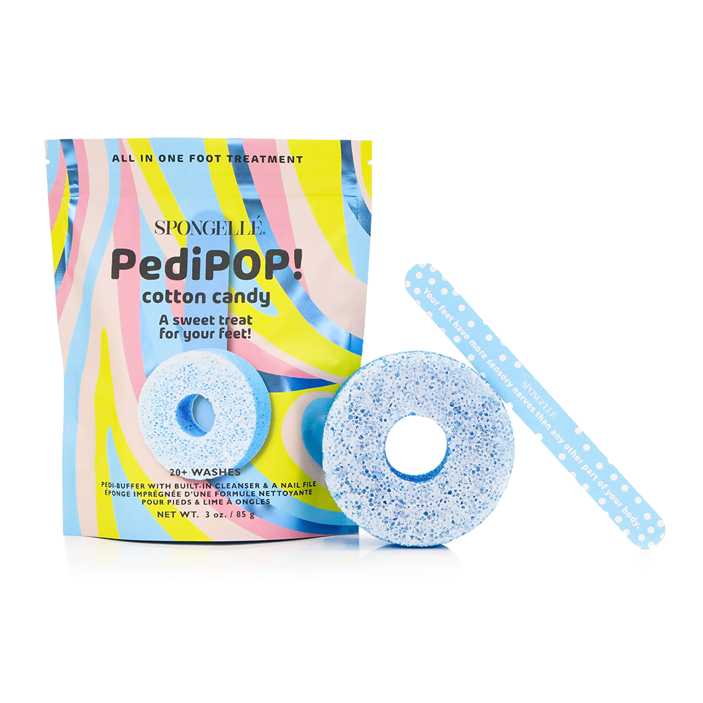 Spongellé | Navidad 2025 | Regalos para Navidad | Regalos - Pack surtido de limas y pulidores de uñas PediPOP | Belleza natural