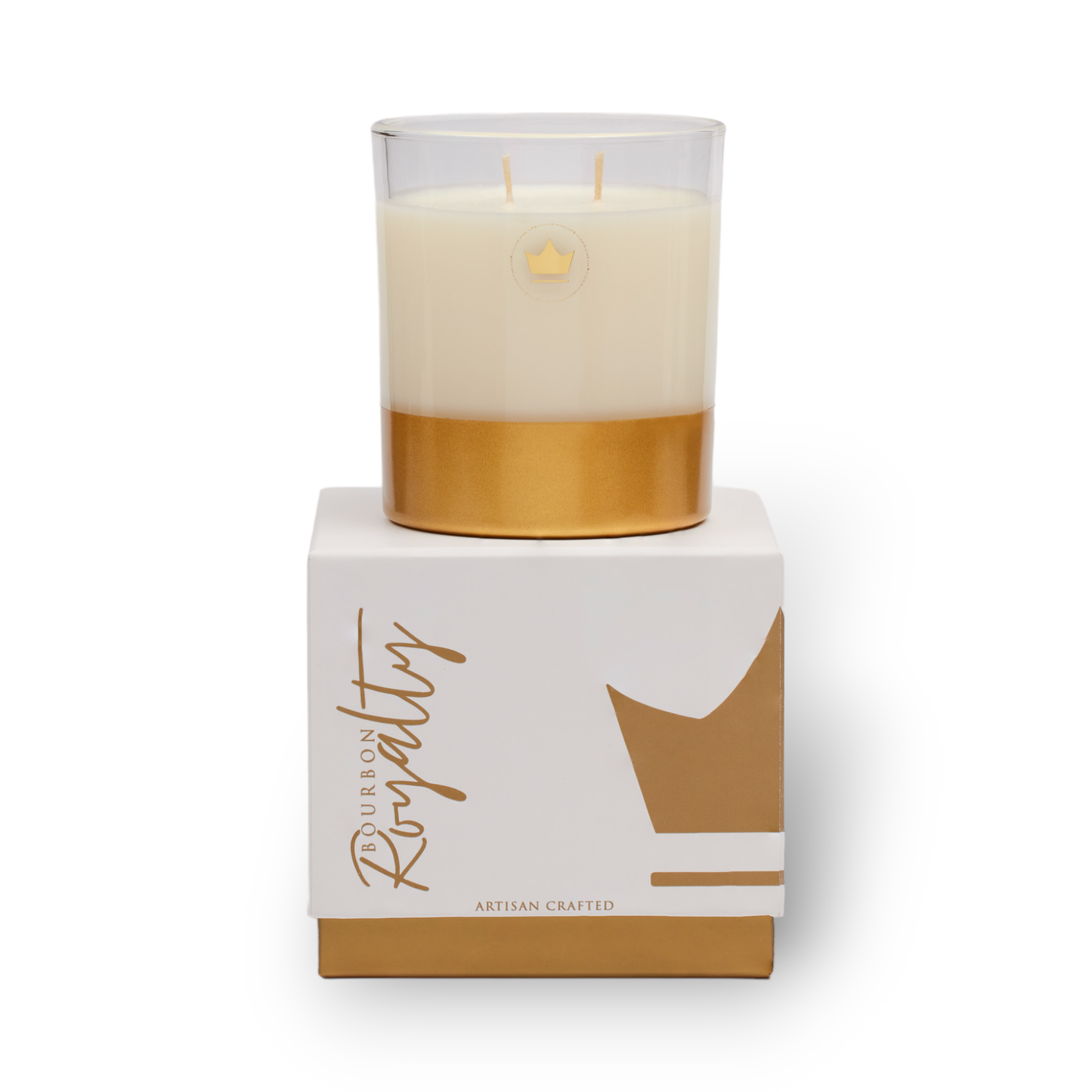 14 oz Boxed Glass Candle: White Linen