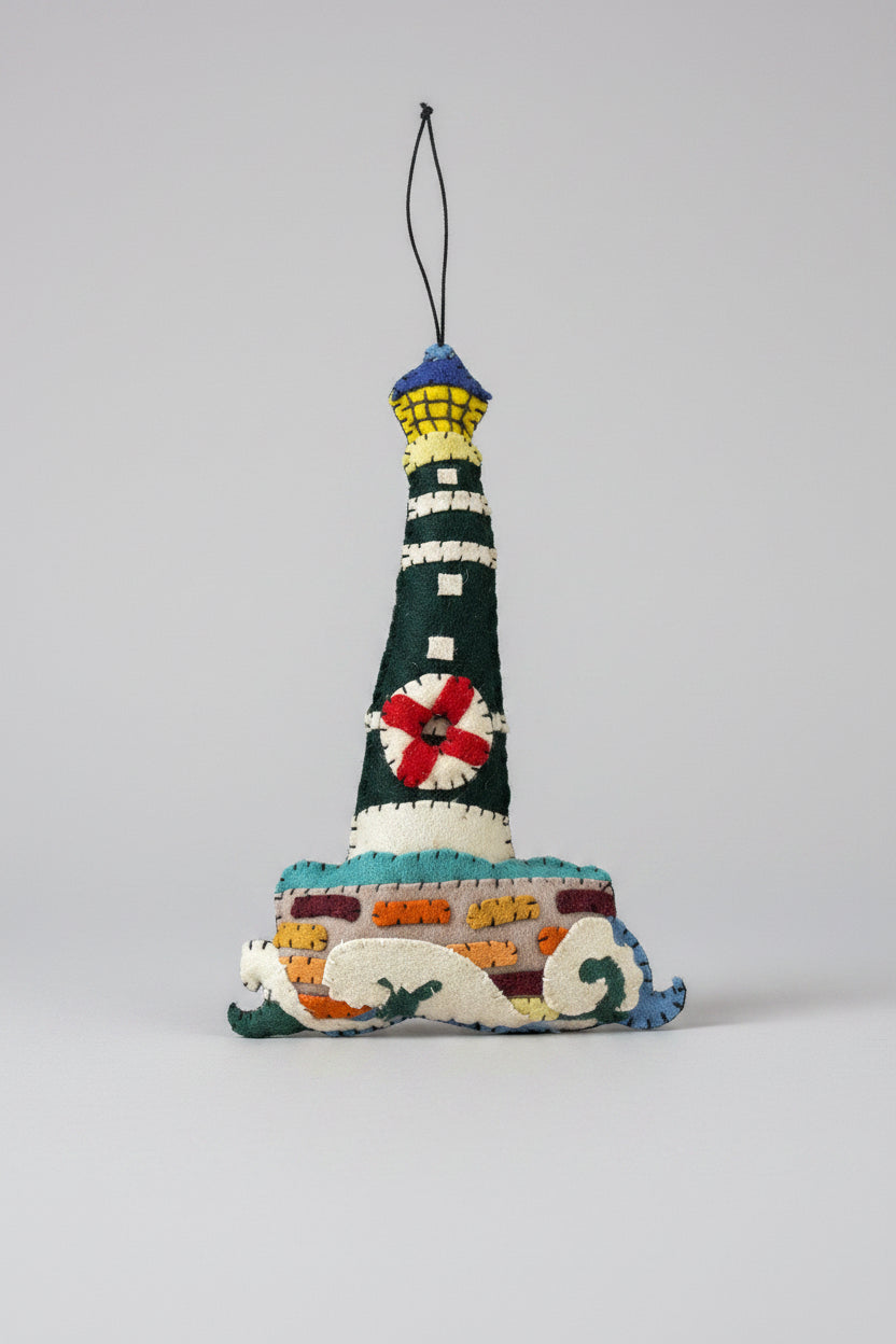 Lighthouse Blue Ornament