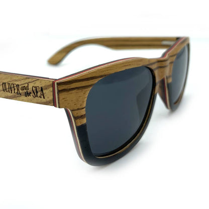 Oliver y el mar - Gafas de sol de madera polarizadas / Cape Charles