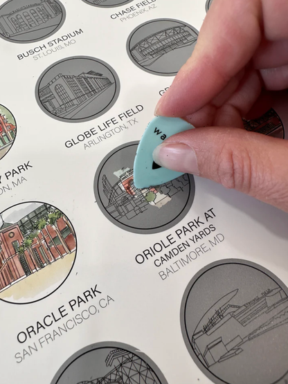 MLB Baseball Ballpark Scratch Off