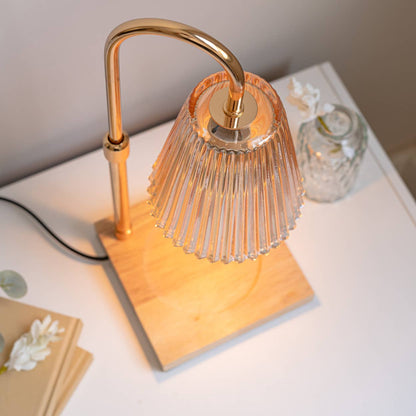 Flamingueo - Candle warmer glass lamp candle not included & EUROPEAN plug