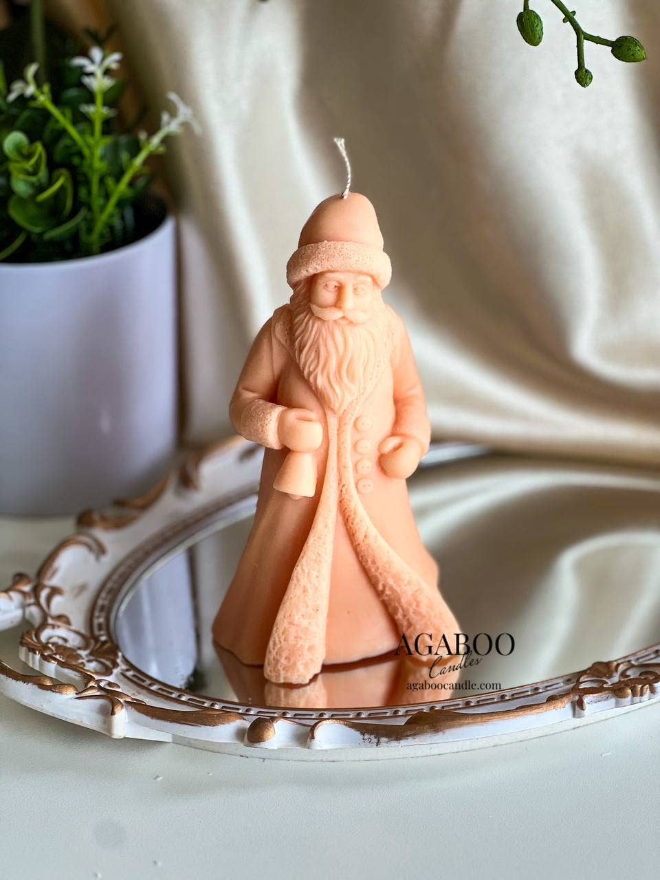 Santa Claus Candle 6.5x3.5in - Christmas