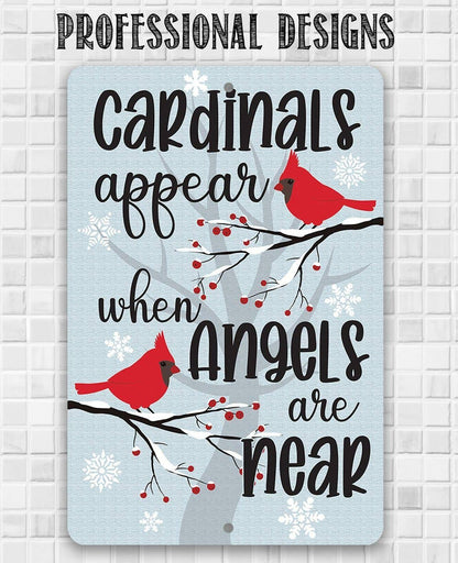 Aparecen los cardenales - Letrero metálico