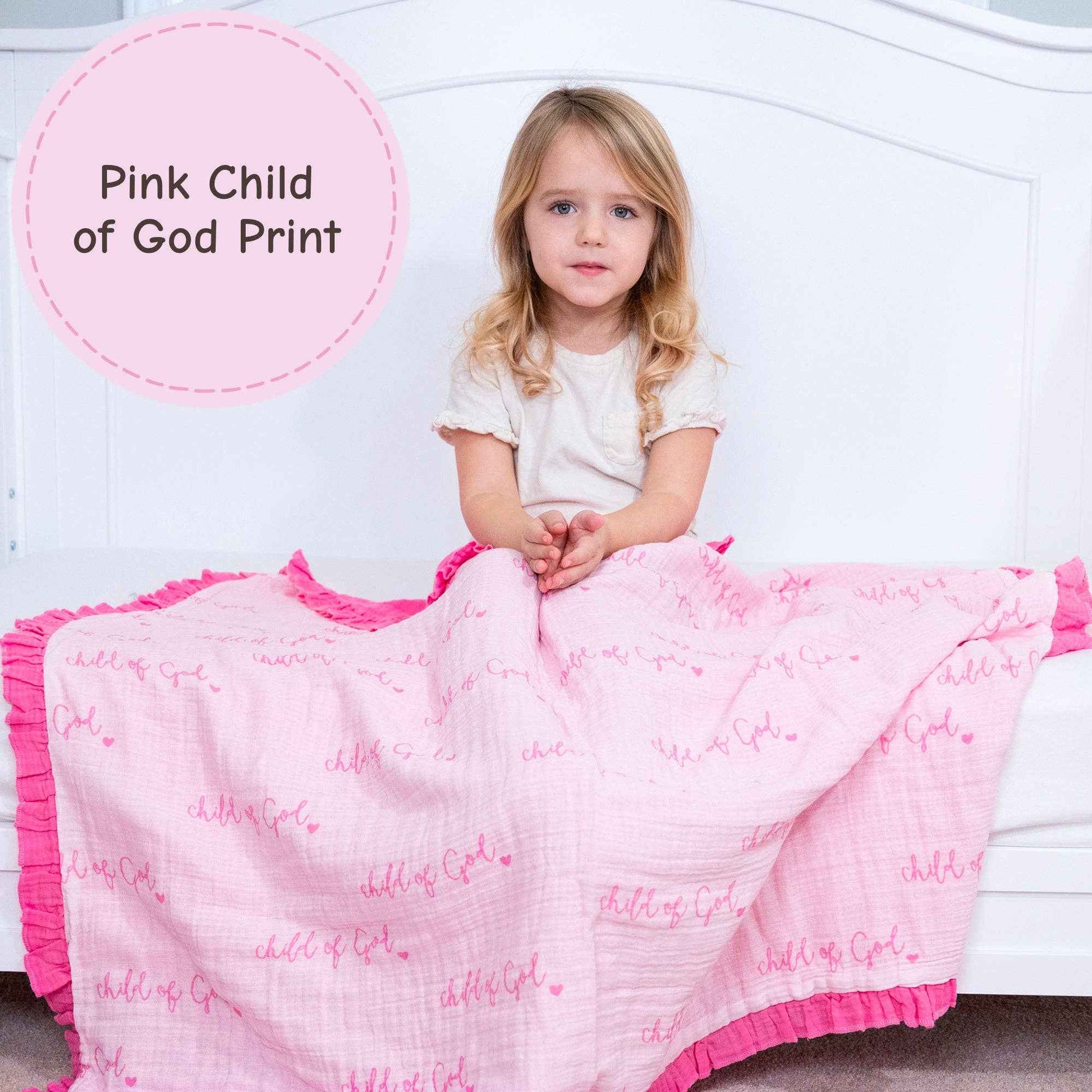 LollyBanks - Child of God - Pink Ruffle Quilt