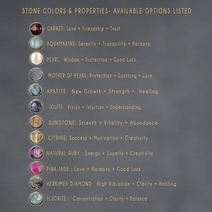 Long Wire w/ Semi Precious Stone Earrings