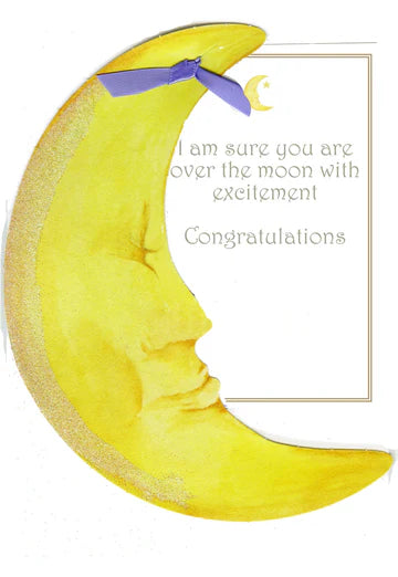 Over the Moon Greeting Card