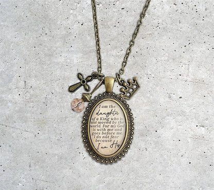 Ivy Barn Designs - Joyería cristiana para mujer. Collar religioso de regalo.