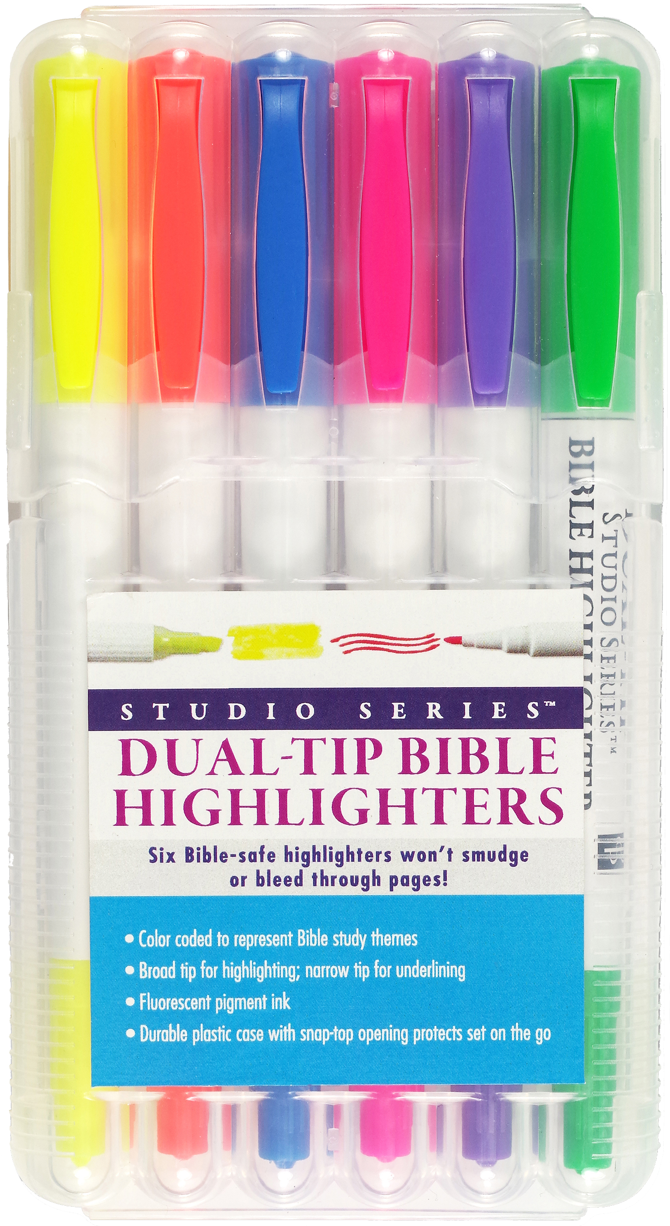 Dual-Tip Bible Highlighters (Set of 6)