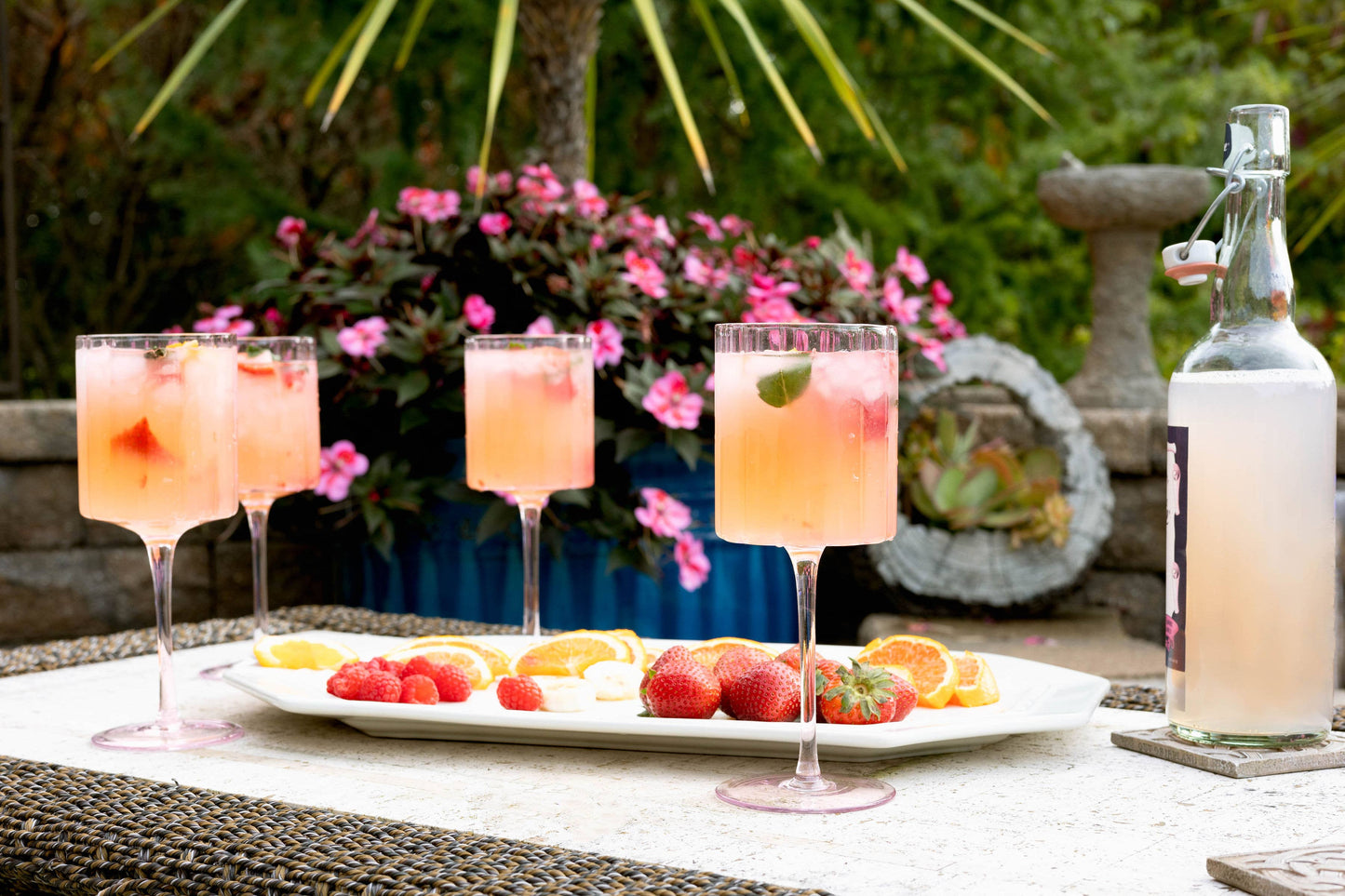 Scalloped Rim Fluted Wine Glass, Set of 4