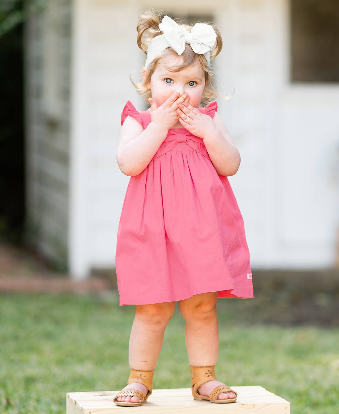 Girls White Big Bow Headband: White / One Size