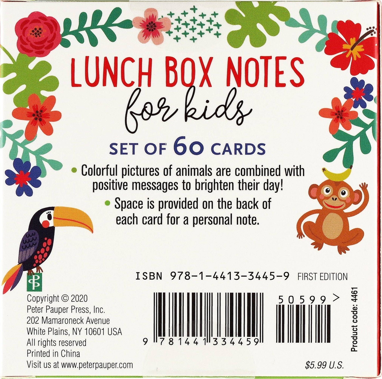 Lunch Box Notes for Kids (Set of 60 Cards)